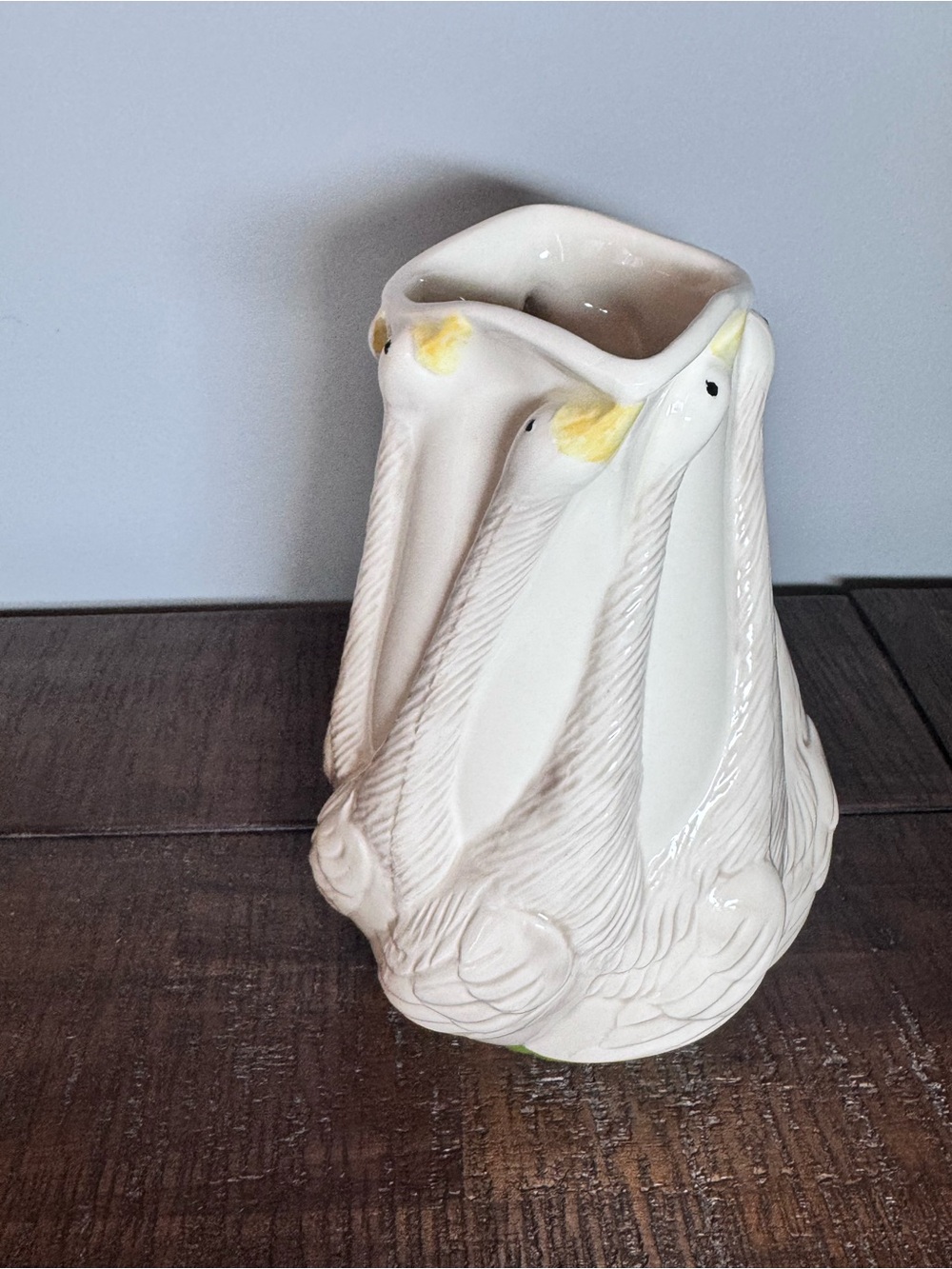 White Ceramic Geese Pitcher - Farmhouse Cottage core Decor - Picture 5 of 15